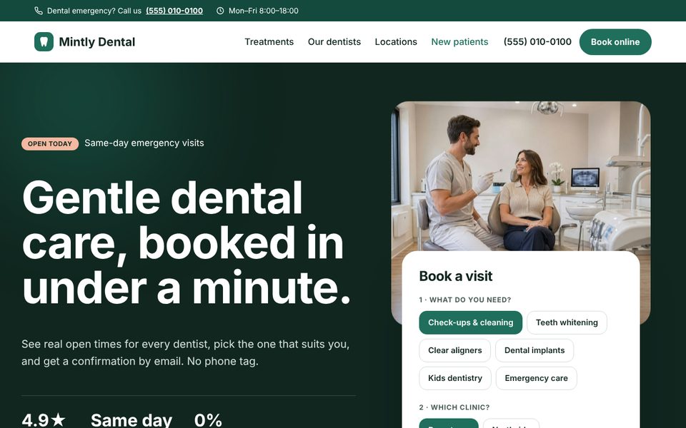 Family & cosmetic demo homepage